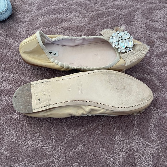 Miu Miu ballet slippers. Chrystal top - Picture 3 of 3